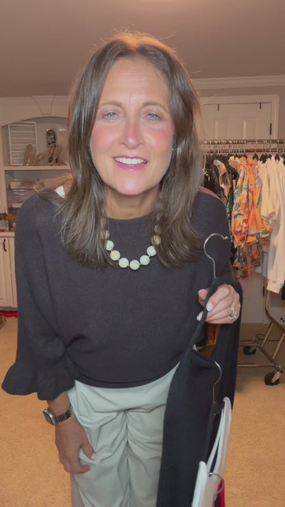 Boatneck Cashmere Blend Sweater