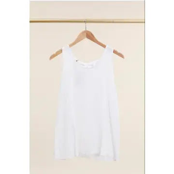 Italian Linen-Cotton Tie-Back Tank/ 5 colors