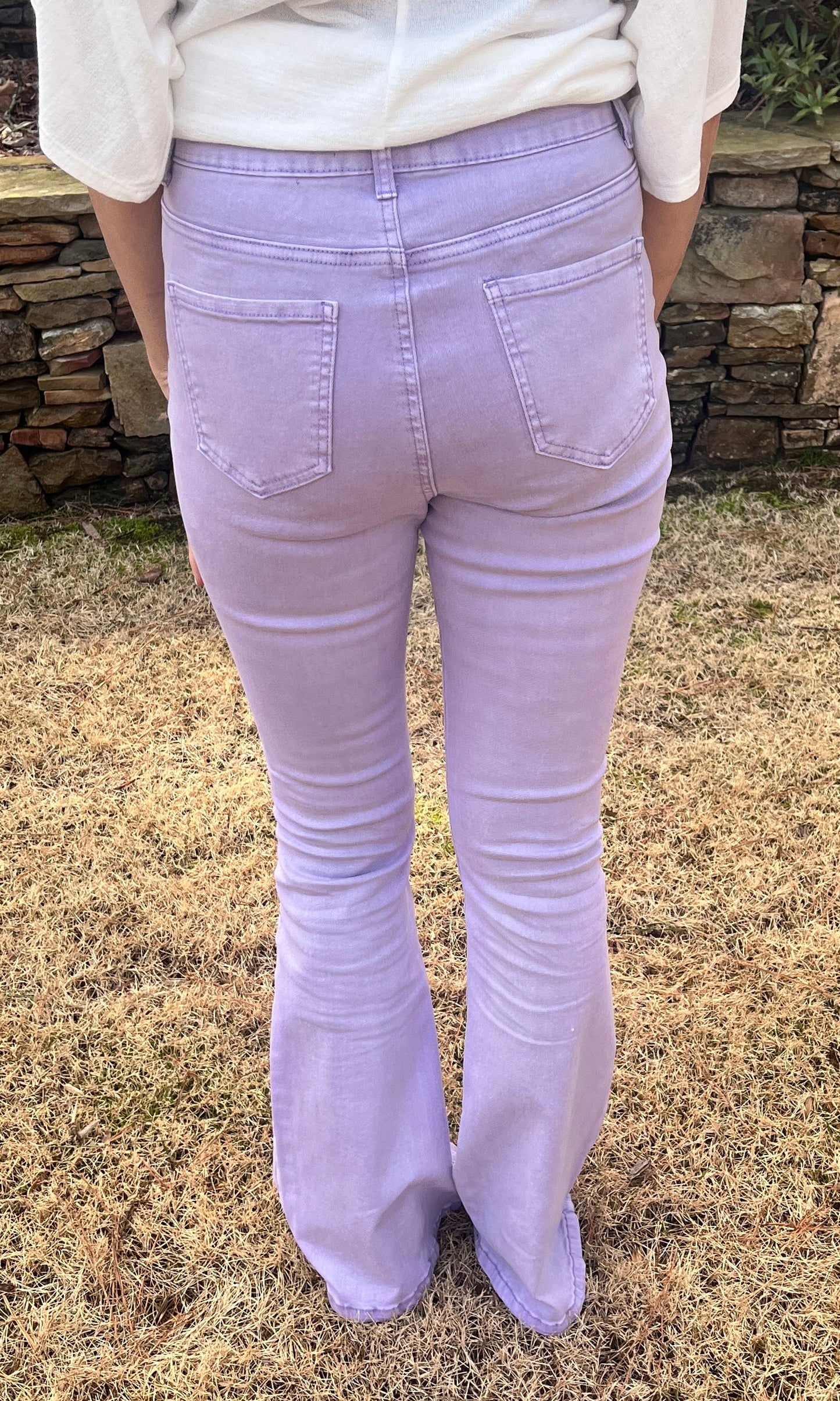 Watercolor Lilac Legend flare Jean