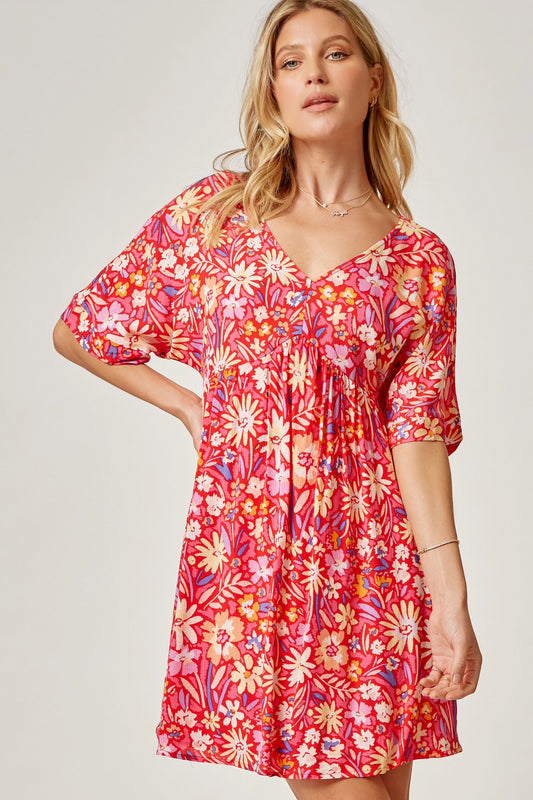 Summer floral baby doll dress