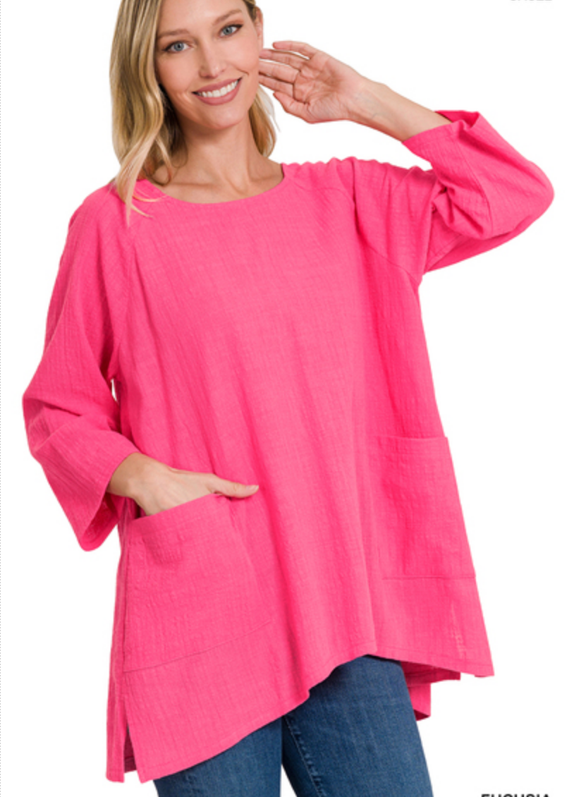 Pretty in Pink Tunic Top